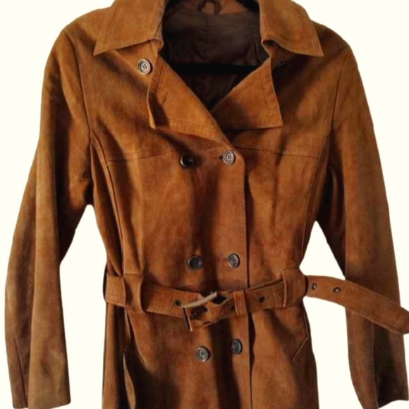 Vintage Aleksander Trench Coat Size Small - Picture 6 of 16